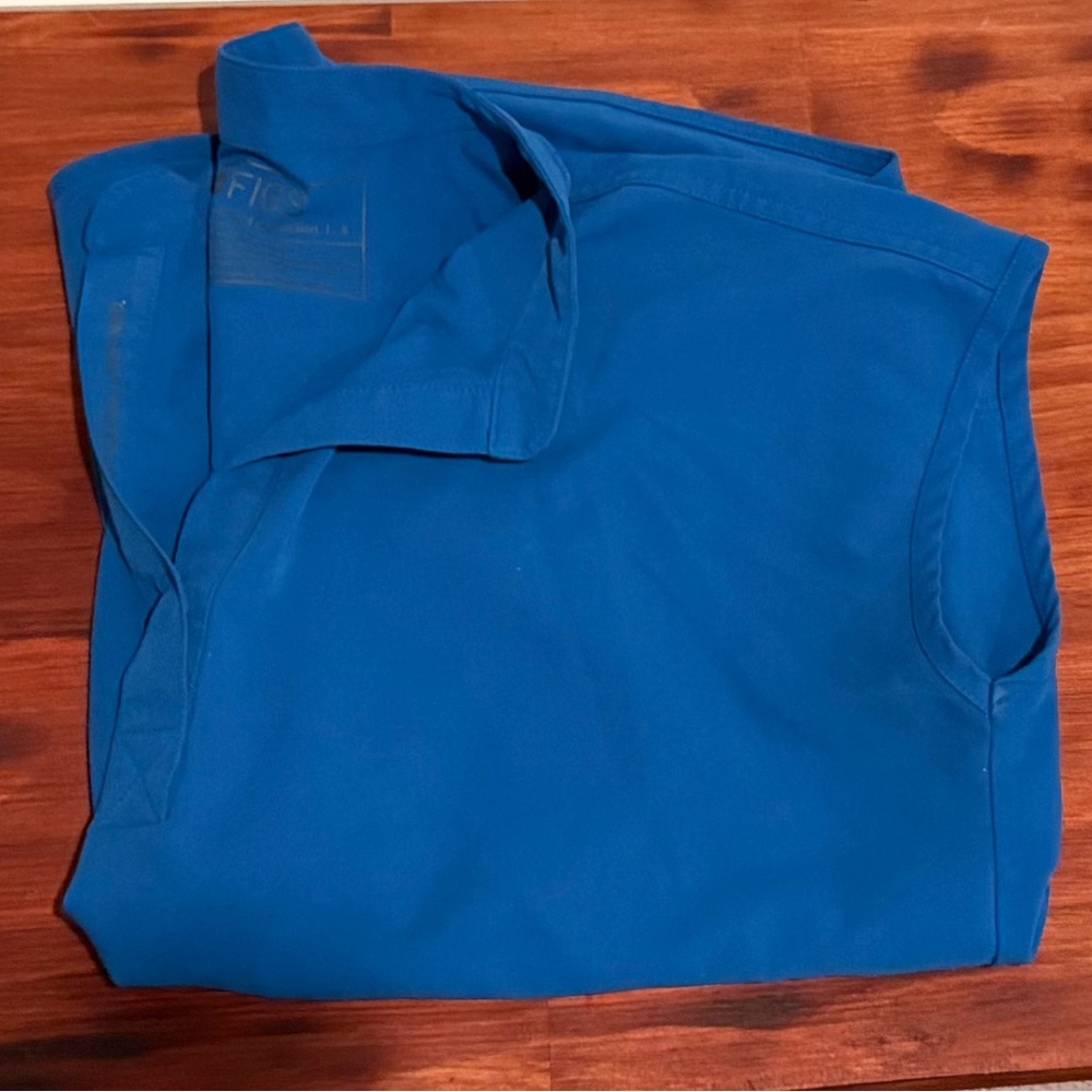 Figs Royal Blue Scrub top